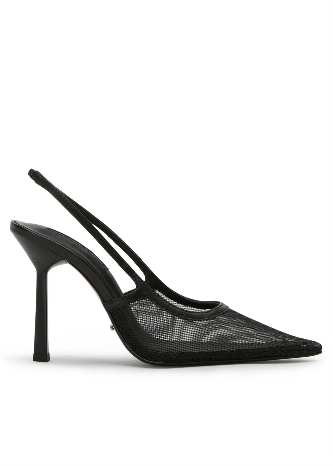 Tony Bianco Glide Black Mesh Heel