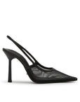 Tony Bianco Glide Black Mesh Heel