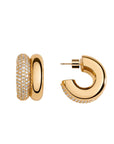 Martha Calvo CZ Double Hoop Earrings