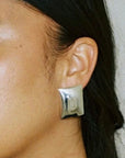 Heaven Mayhem Bar Silver Earrings