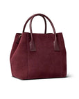 AERIN Suede Nano Weekender Bag Ruby