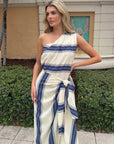 Navy Striped Dress