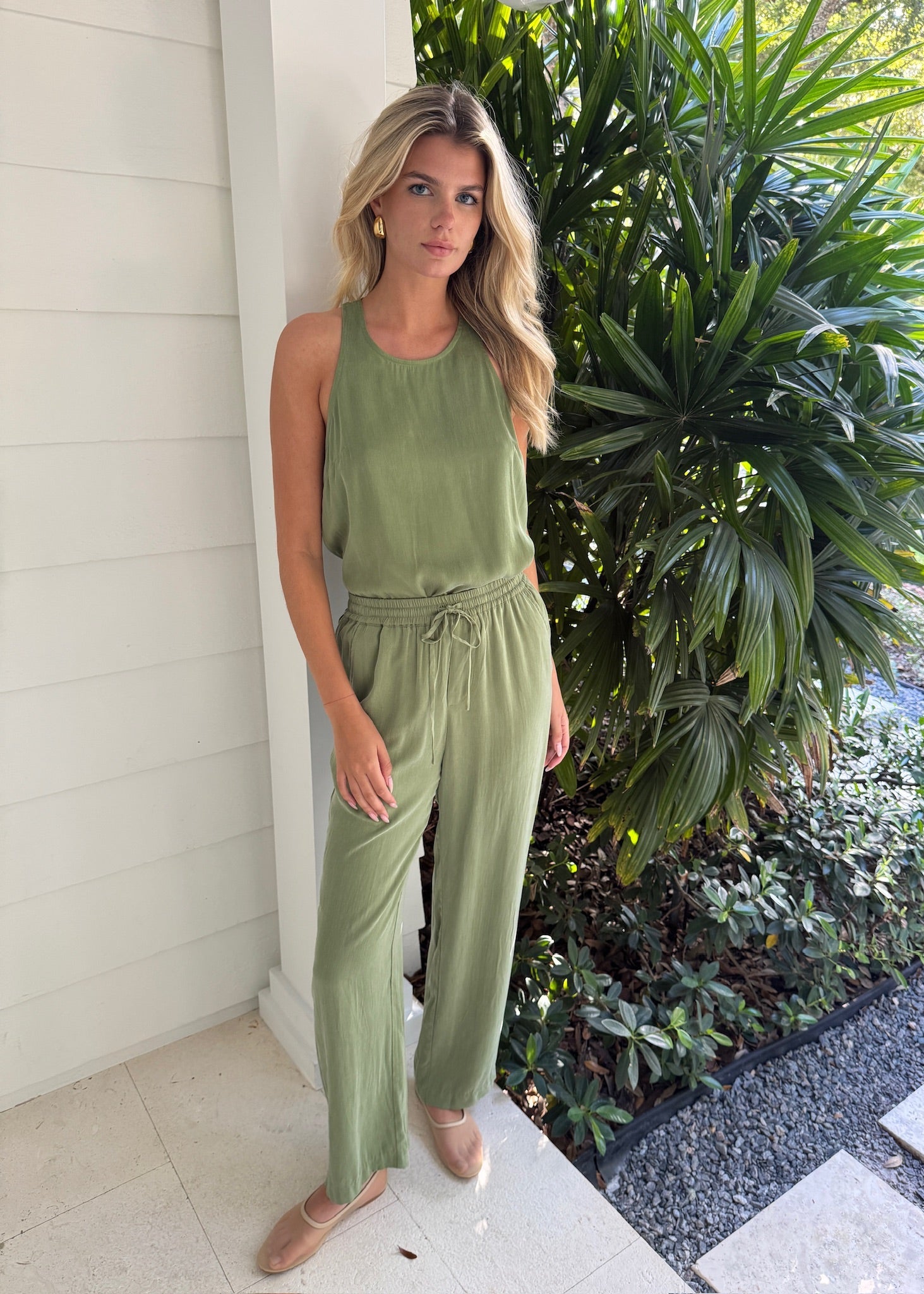 Matcha Silk Pant