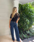 Clayton Wide Leg Jean in Conrad